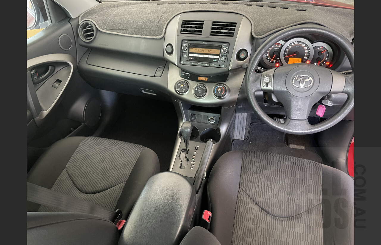2/2011 Toyota Rav4 CV (2wd) ACA38R 4d Wagon Red 2.4L