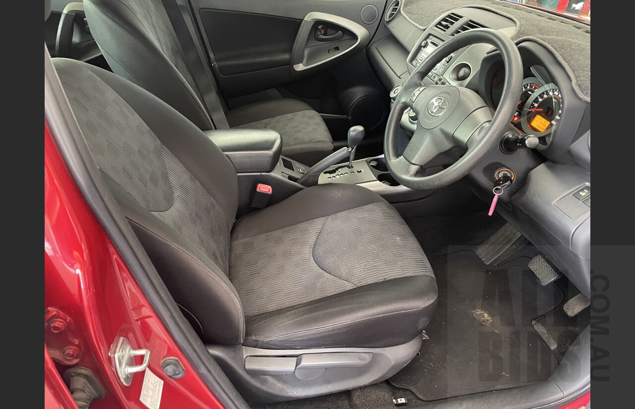 2/2011 Toyota Rav4 CV (2wd) ACA38R 4d Wagon Red 2.4L