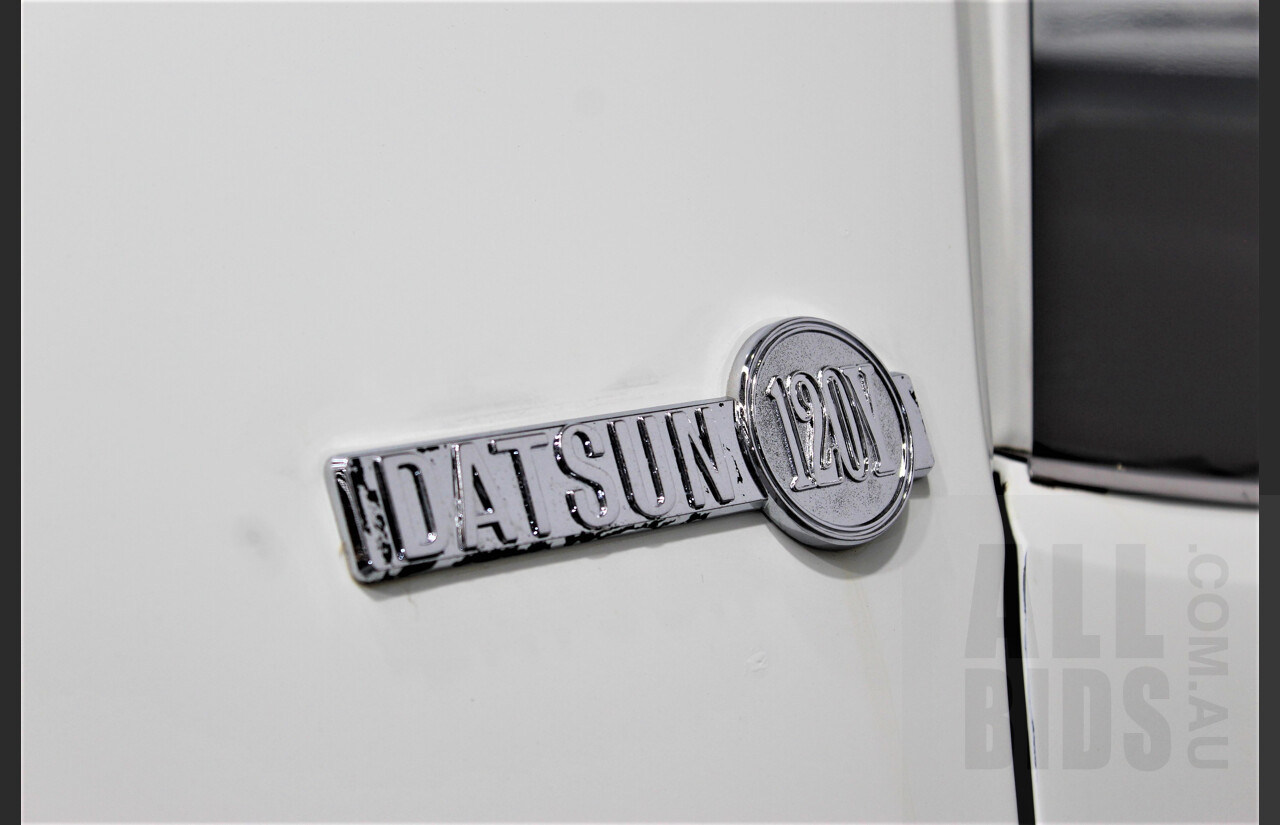 7/1974 Datsun 120y 4d Sedan White 1.2L