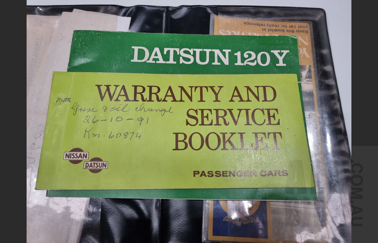 7/1974 Datsun 120y 4d Sedan White 1.2L