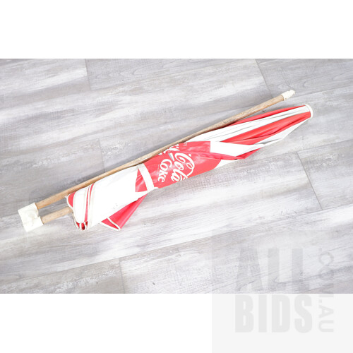 Vintage Coca Cola Beach Umbrella