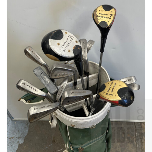 Set of Dunlop Golf Clubs and Bag