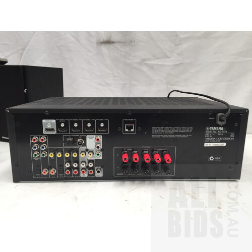 Yamaha RX-V473 AV Receiver, Yamaha NS-AP8805 Home Cinema Speaker Package And Yamaha YST-SW030 6Inch Subwoofer