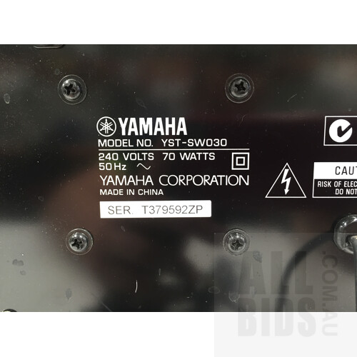 Yamaha RX-V473 AV Receiver, Yamaha NS-AP8805 Home Cinema Speaker Package And Yamaha YST-SW030 6Inch Subwoofer