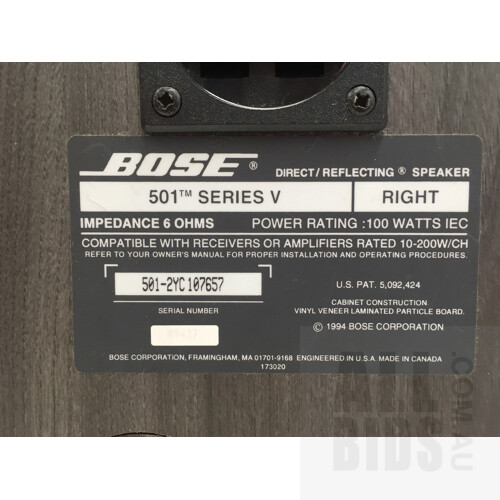 Bose 501 Series 5 Direct/Reflecting Speakers