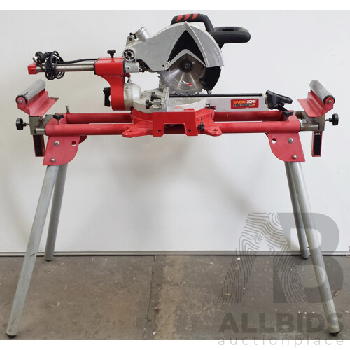 Workzone Titanium 216mm Sliding Mitre Saw With Stand