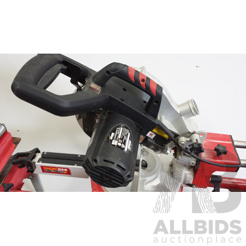 Workzone Titanium 216mm Sliding Mitre Saw With Stand