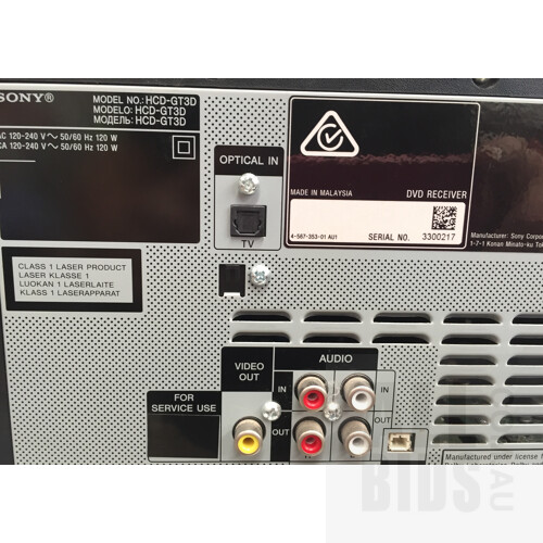 Sony MHC-GT3D Home Audio System