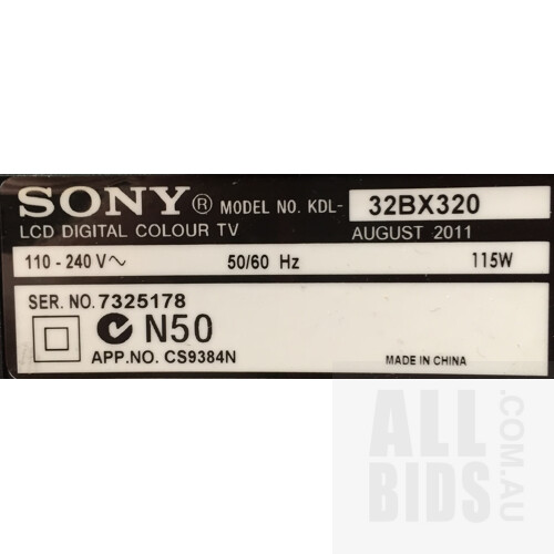 Sony KDL-32BX320 Bravia 32 Inch TV