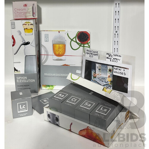 Molecular Gastronomy Kit Including Recipe Book and DVD and Materials