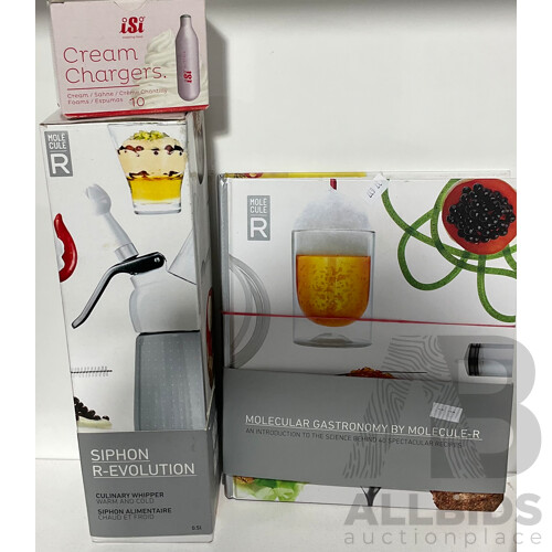 Molecular Gastronomy Kit Including Recipe Book and DVD and Materials