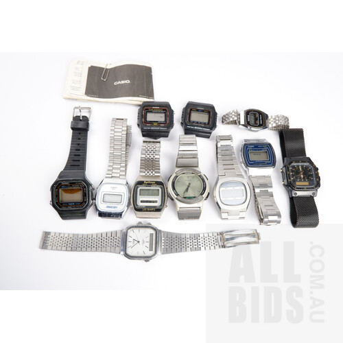 Bulk lot of Vintage Casio Digital Watches
