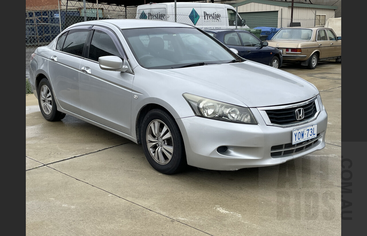 8/2009 Honda Accord VTi 50 4d Sedan Silver  2.4L