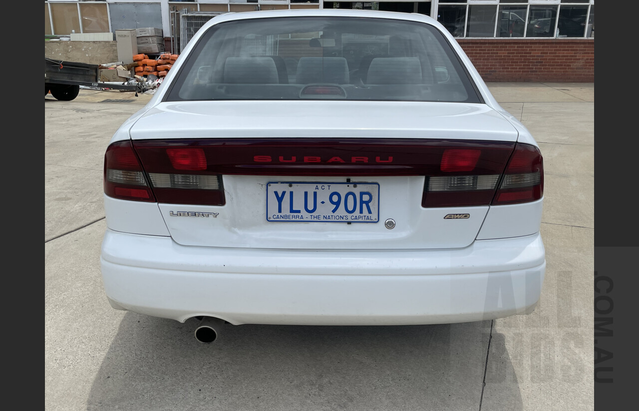 1/2000 Subaru Liberty GX (awd) MY00 4d Sedan White 2.0L