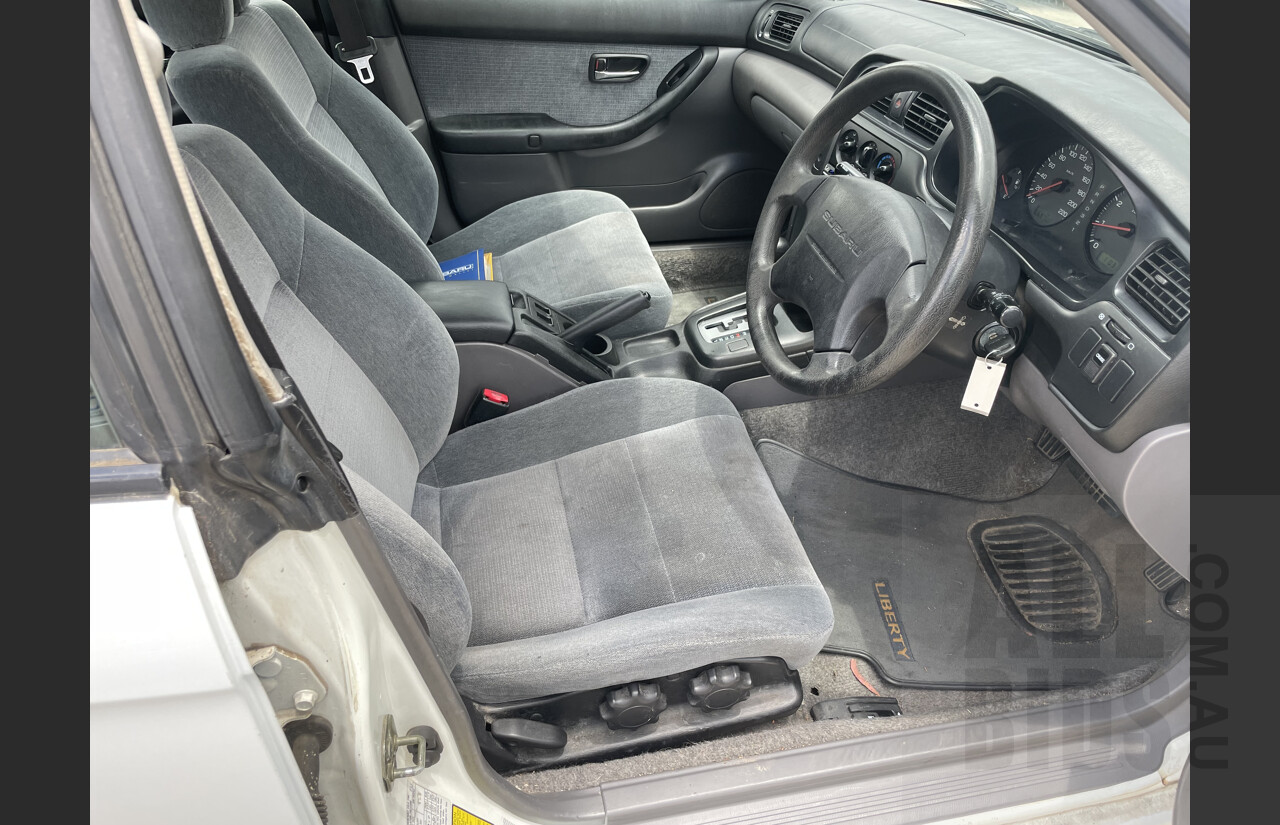 1/2000 Subaru Liberty GX (awd) MY00 4d Sedan White 2.0L