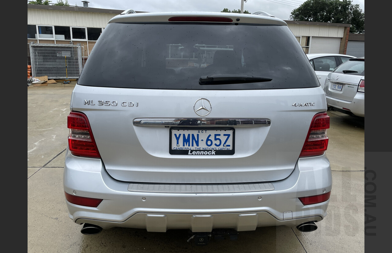 9/2010 Mercedes-Benz ML350 CDI BlueEfficiency AMG Sports (4x4) W164  4d Wagon Silver  3.0L
