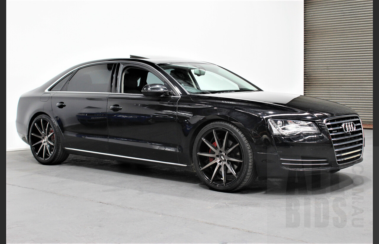 4/2013 Audi A8 L 3.0 TDi Quattro 4H MY12 4d Sedan Black 3.0L Turbo Diesel