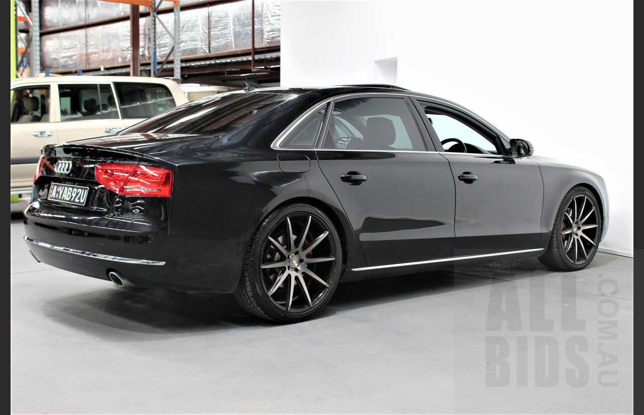 4/2013 Audi A8 L 3.0 TDi Quattro 4H MY12 4d Sedan Black 3.0L Turbo Diesel