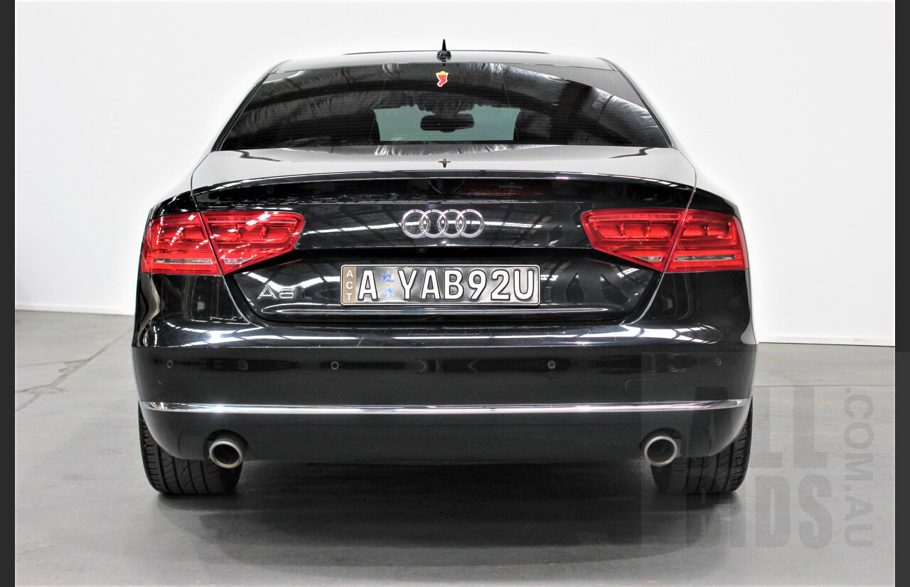 4/2013 Audi A8 L 3.0 TDi Quattro 4H MY12 4d Sedan Black 3.0L Turbo Diesel