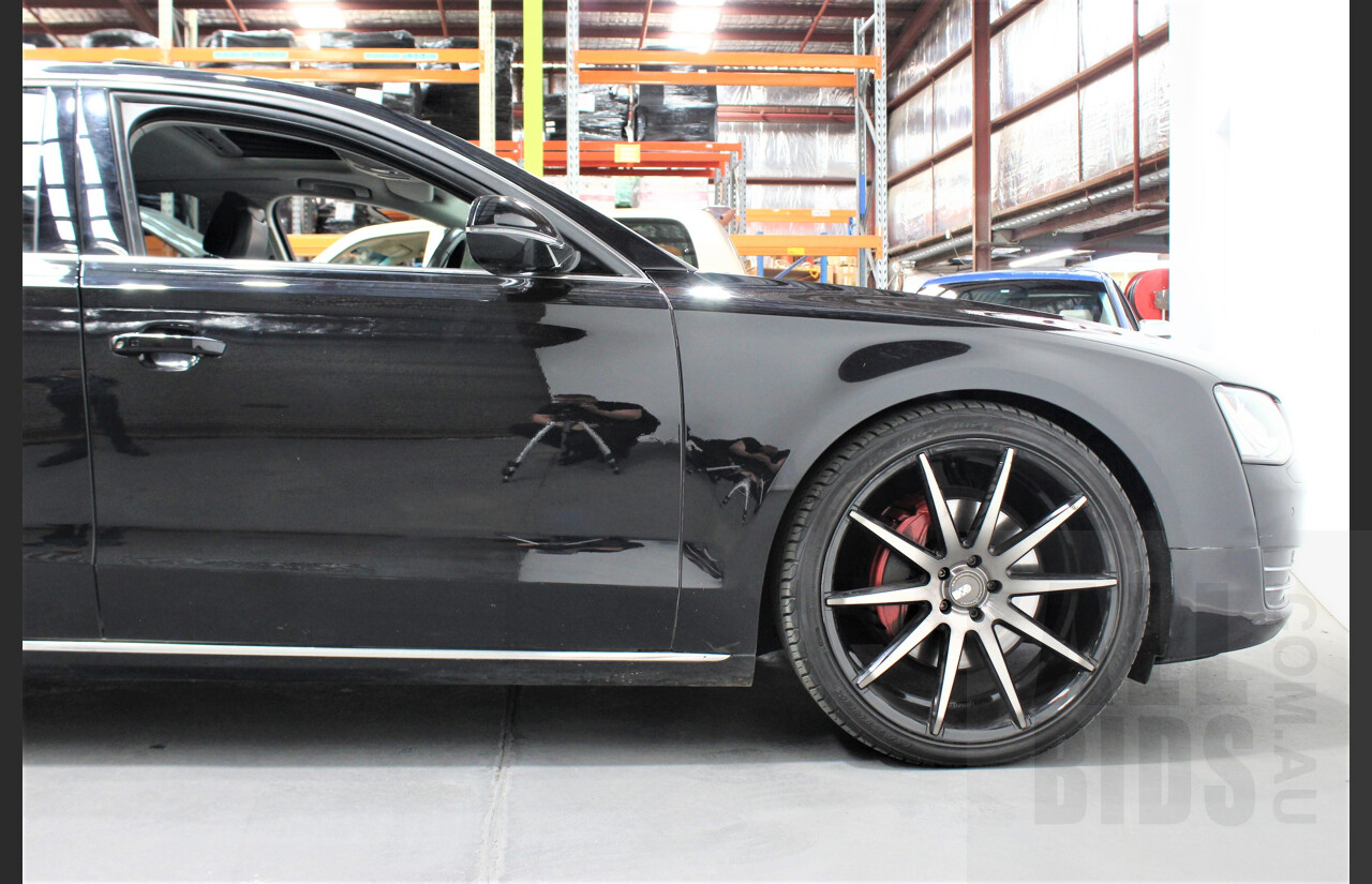 4/2013 Audi A8 L 3.0 TDi Quattro 4H MY12 4d Sedan Black 3.0L Turbo Diesel
