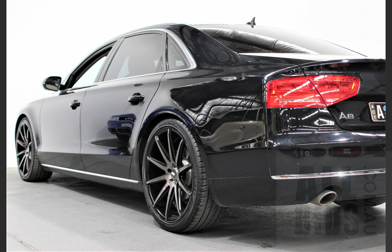 4/2013 Audi A8 L 3.0 TDi Quattro 4H MY12 4d Sedan Black 3.0L Turbo Diesel