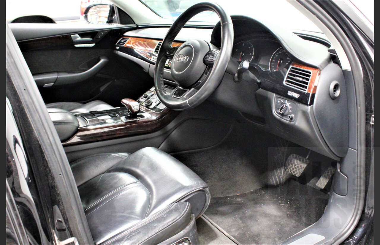 4/2013 Audi A8 L 3.0 TDi Quattro 4H MY12 4d Sedan Black 3.0L Turbo Diesel