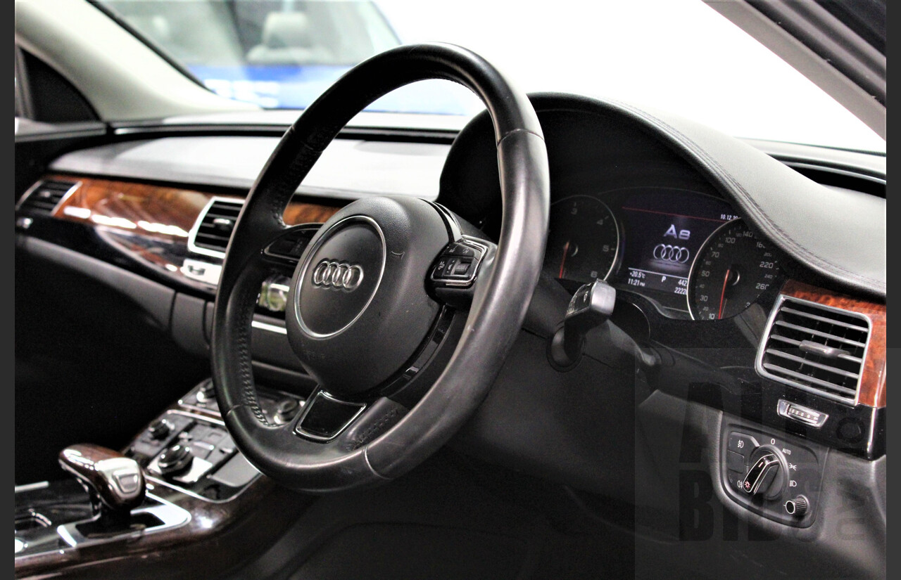 4/2013 Audi A8 L 3.0 TDi Quattro 4H MY12 4d Sedan Black 3.0L Turbo Diesel