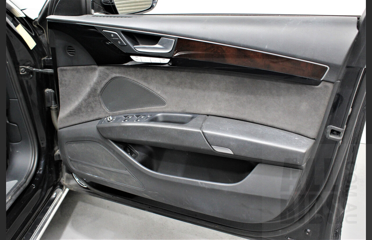 4/2013 Audi A8 L 3.0 TDi Quattro 4H MY12 4d Sedan Black 3.0L Turbo Diesel