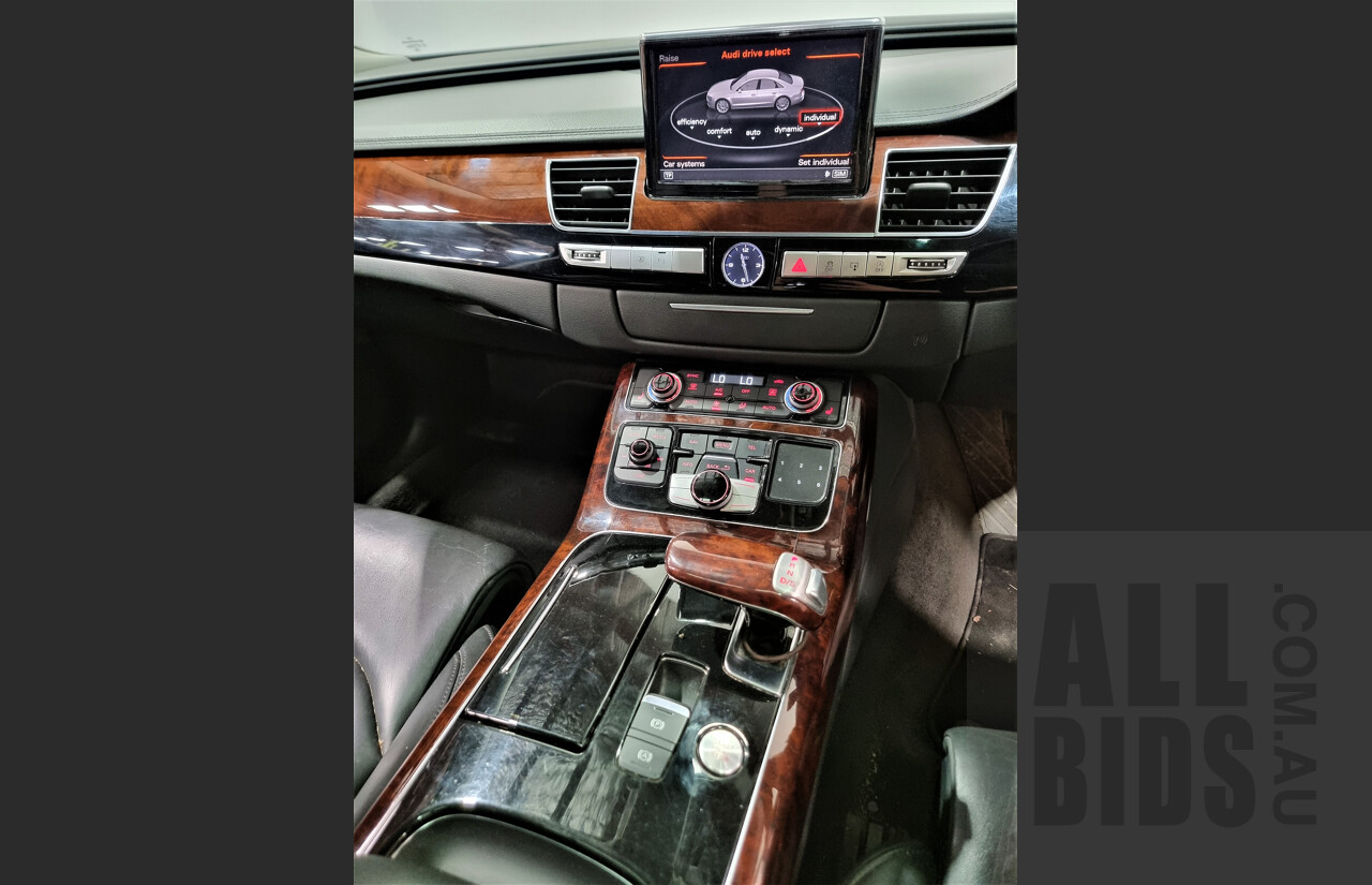 4/2013 Audi A8 L 3.0 TDi Quattro 4H MY12 4d Sedan Black 3.0L Turbo Diesel