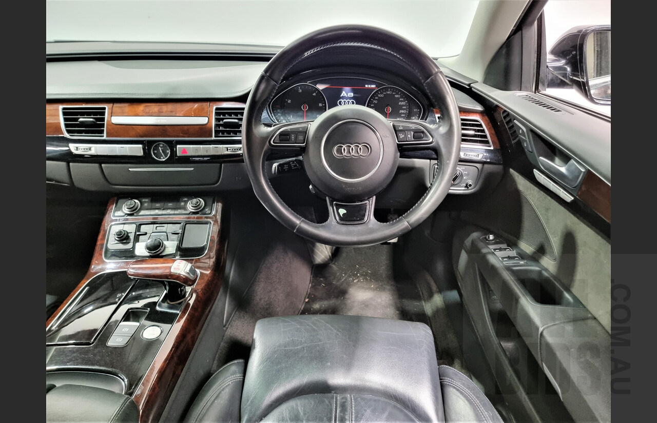 4/2013 Audi A8 L 3.0 TDi Quattro 4H MY12 4d Sedan Black 3.0L Turbo Diesel