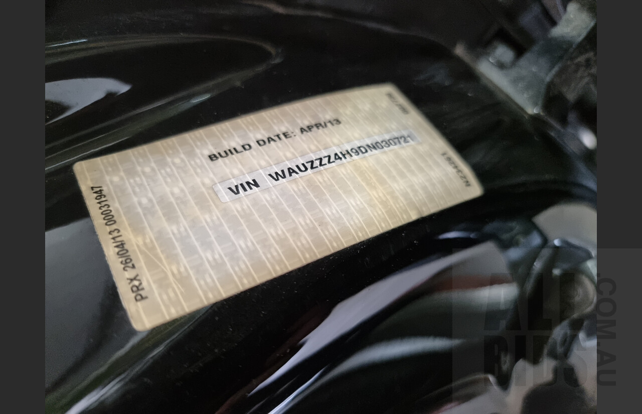 4/2013 Audi A8 L 3.0 TDi Quattro 4H MY12 4d Sedan Black 3.0L Turbo Diesel