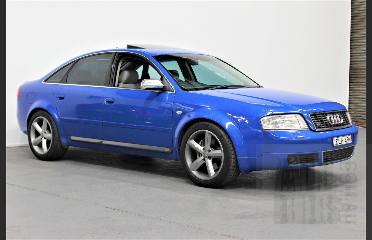 4/2004 Audi S6 C5 4.2 Quattro 4B 4d Sedan Nogaro Blue 4.2L V8