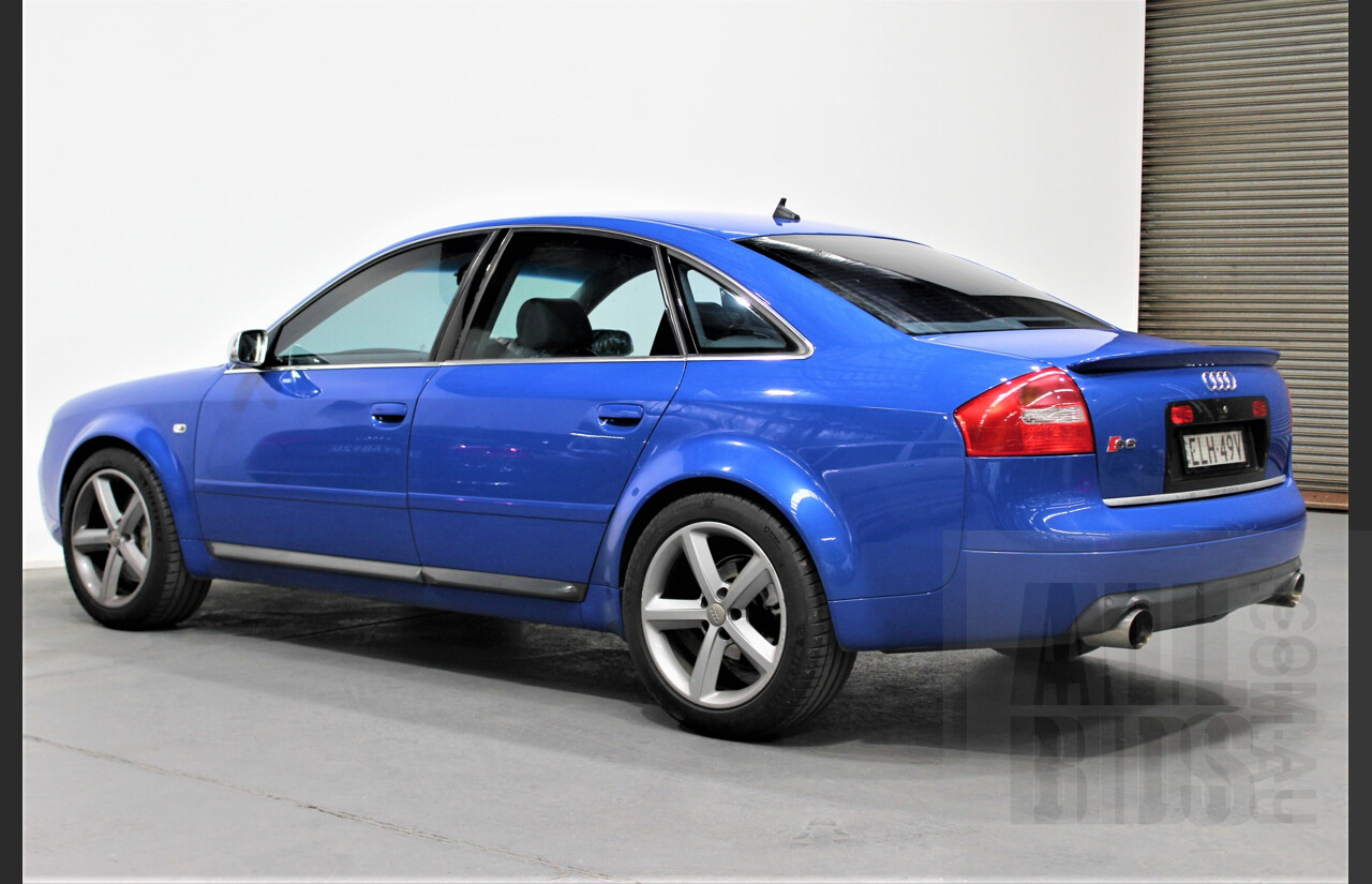 4/2004 Audi S6 C5 4.2 Quattro 4B 4d Sedan Nogaro Blue 4.2L V8