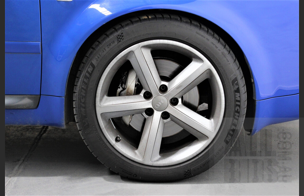 4/2004 Audi S6 C5 4.2 Quattro 4B 4d Sedan Nogaro Blue 4.2L V8