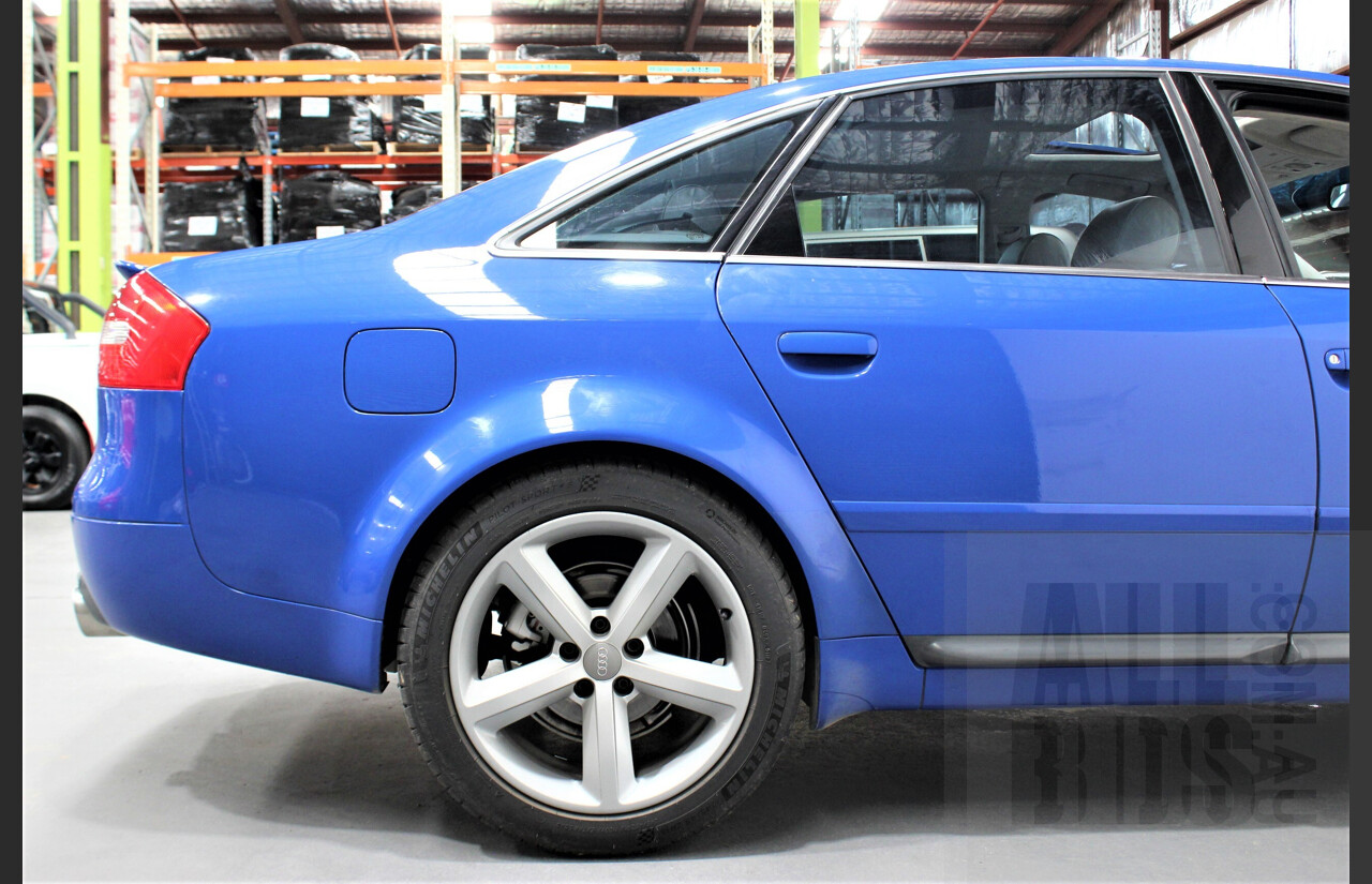 4/2004 Audi S6 C5 4.2 Quattro 4B 4d Sedan Nogaro Blue 4.2L V8