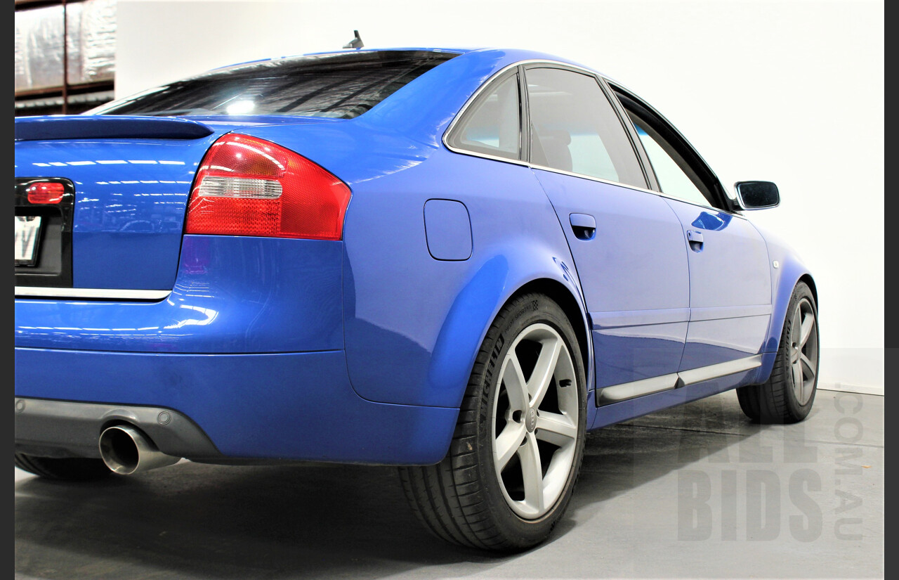 4/2004 Audi S6 C5 4.2 Quattro 4B 4d Sedan Nogaro Blue 4.2L V8