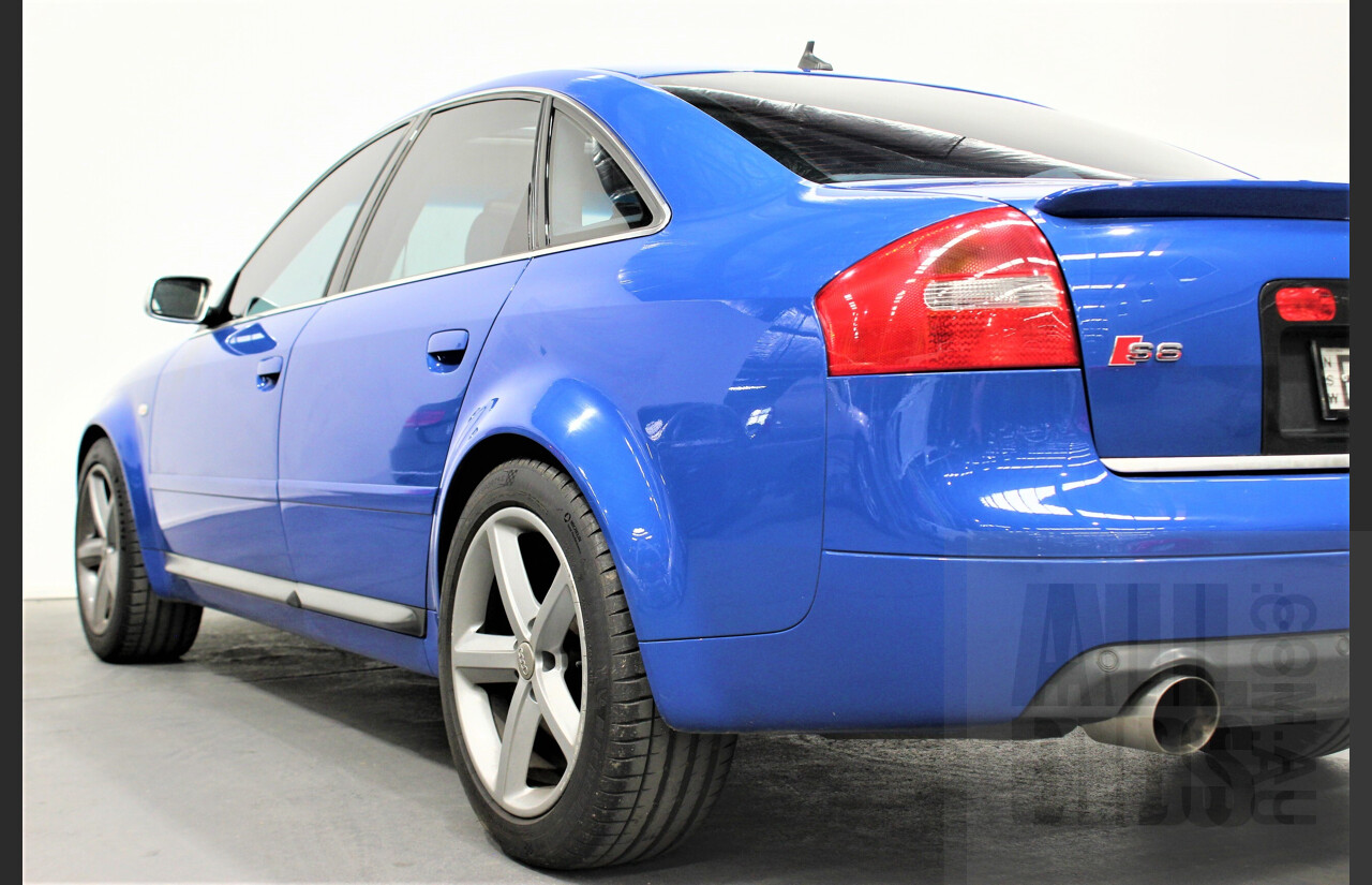 4/2004 Audi S6 C5 4.2 Quattro 4B 4d Sedan Nogaro Blue 4.2L V8