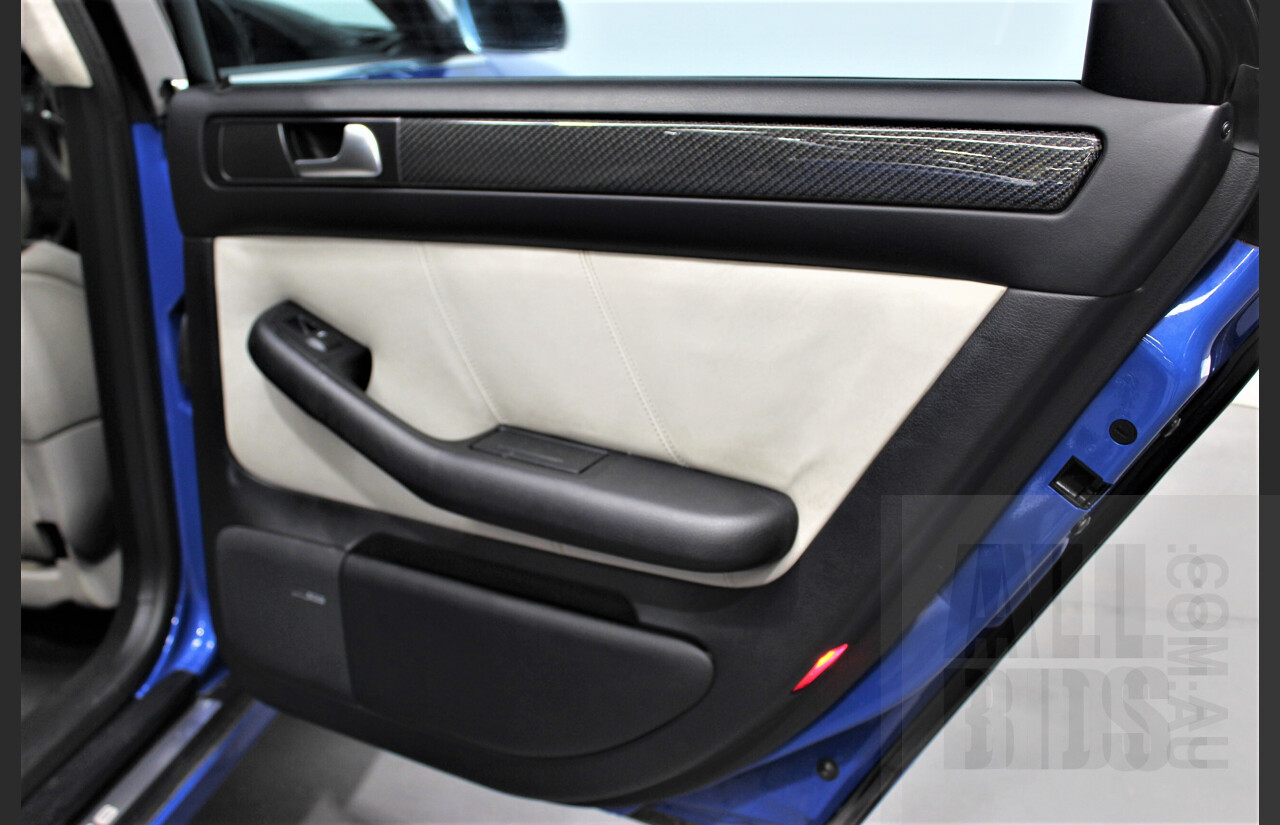 4/2004 Audi S6 C5 4.2 Quattro 4B 4d Sedan Nogaro Blue 4.2L V8