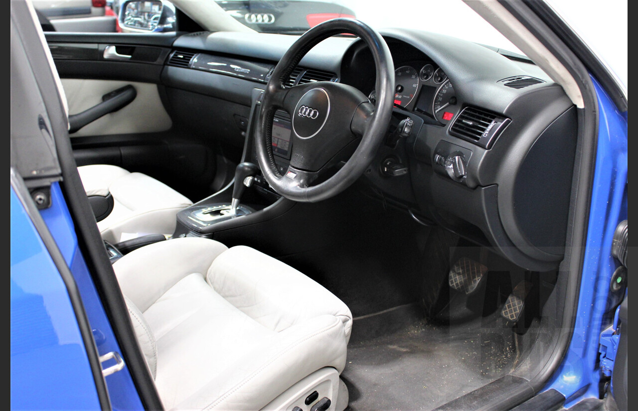 4/2004 Audi S6 C5 4.2 Quattro 4B 4d Sedan Nogaro Blue 4.2L V8