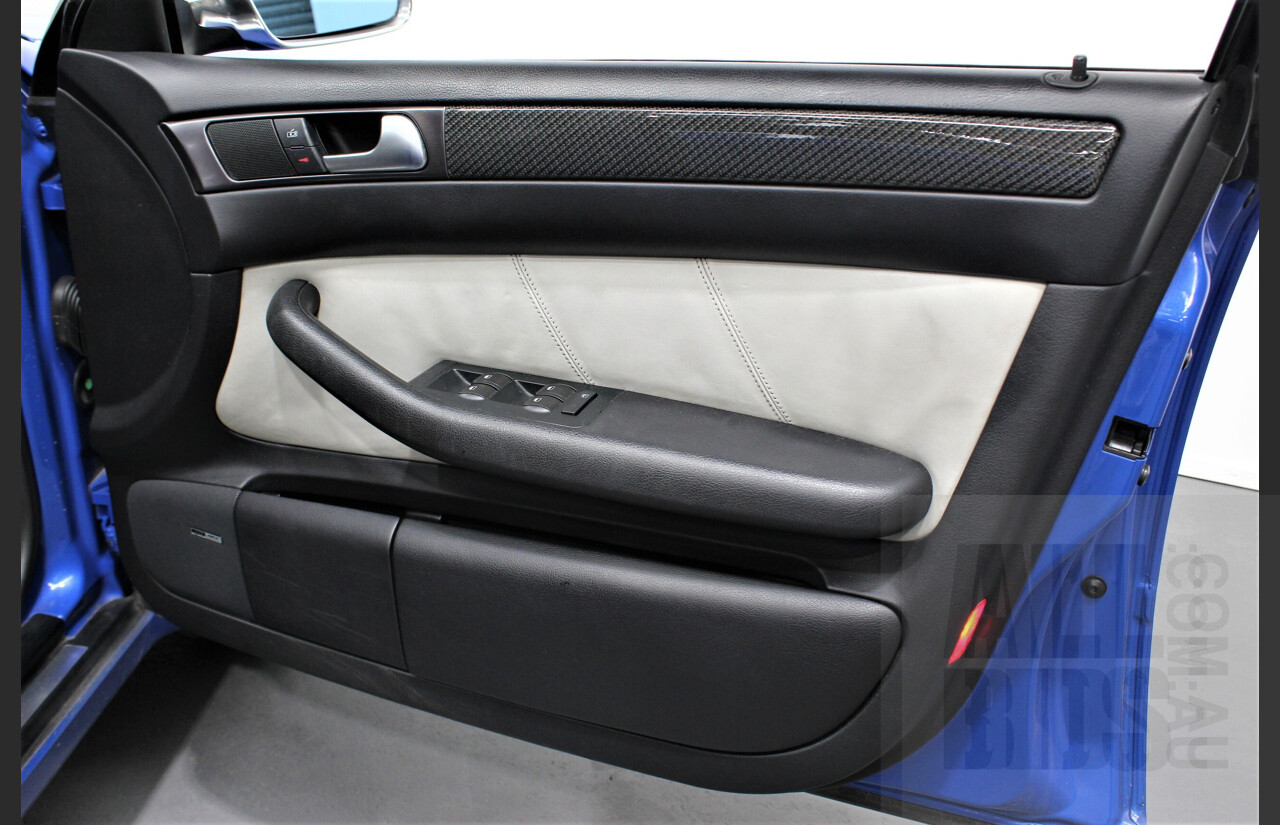 4/2004 Audi S6 C5 4.2 Quattro 4B 4d Sedan Nogaro Blue 4.2L V8
