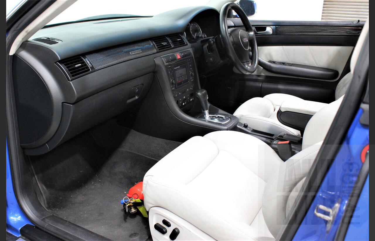 4/2004 Audi S6 C5 4.2 Quattro 4B 4d Sedan Nogaro Blue 4.2L V8