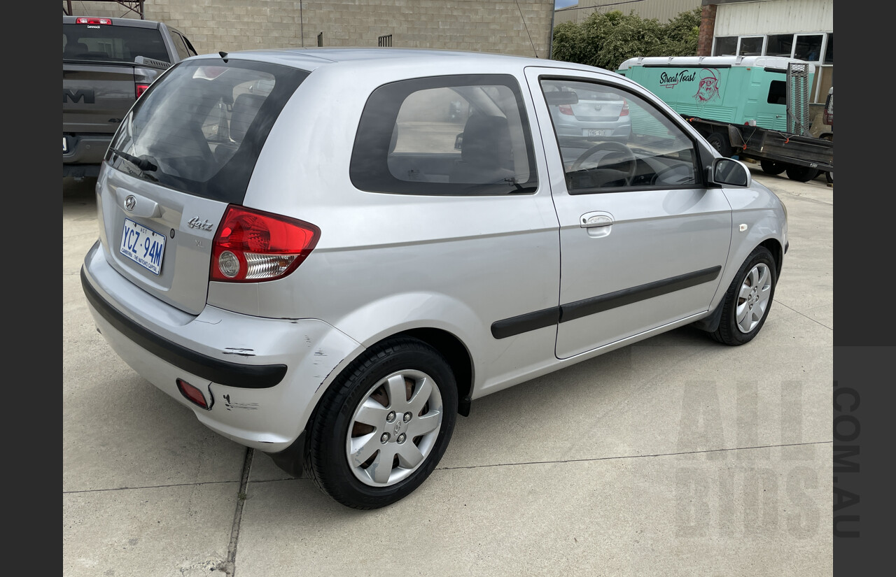 11/2003 Hyundai Getz XL TB 3d Hatchback Silver 1.3L