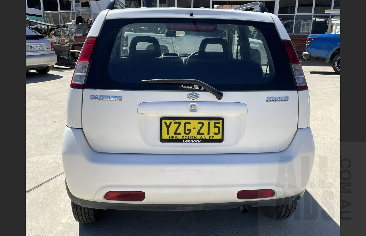 11/2003 Suzuki Ignis GL  5d Hatchback White 1.3L
