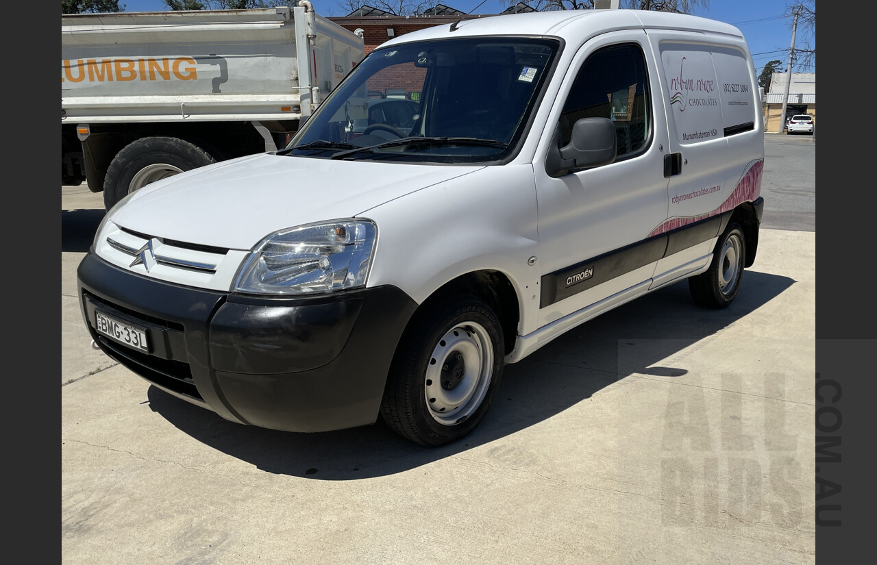6/2009 Citroen Berlingo Ii  M59 2d Panelvan White 1.4L