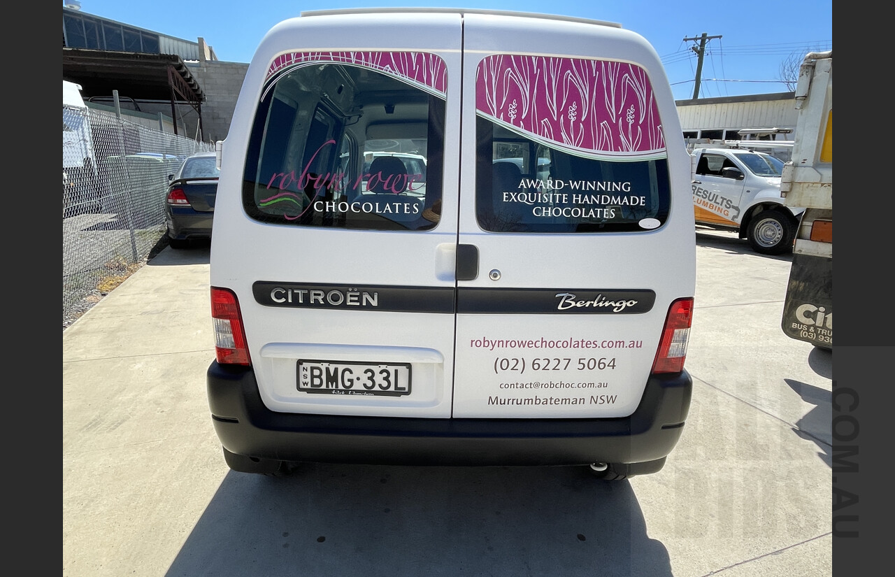 6/2009 Citroen Berlingo Ii  M59 2d Panelvan White 1.4L