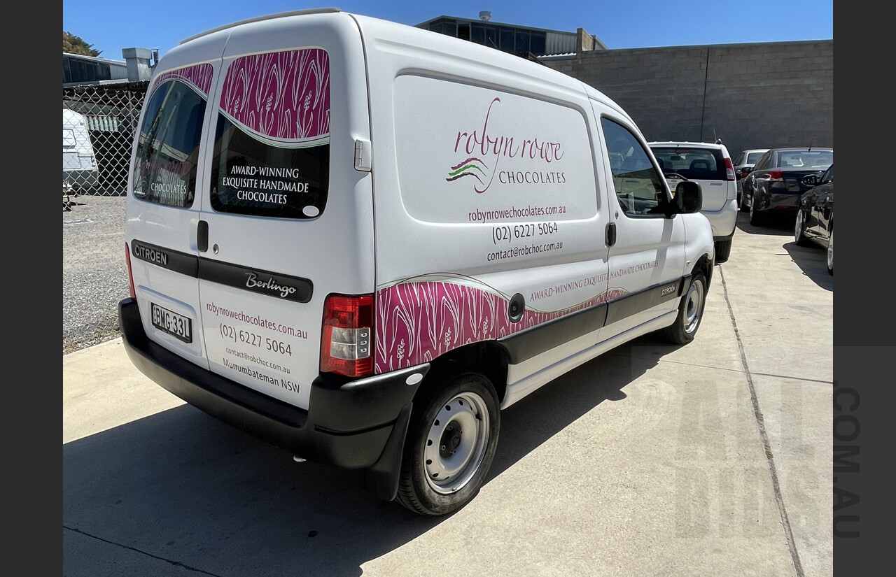 6/2009 Citroen Berlingo Ii  M59 2d Panelvan White 1.4L