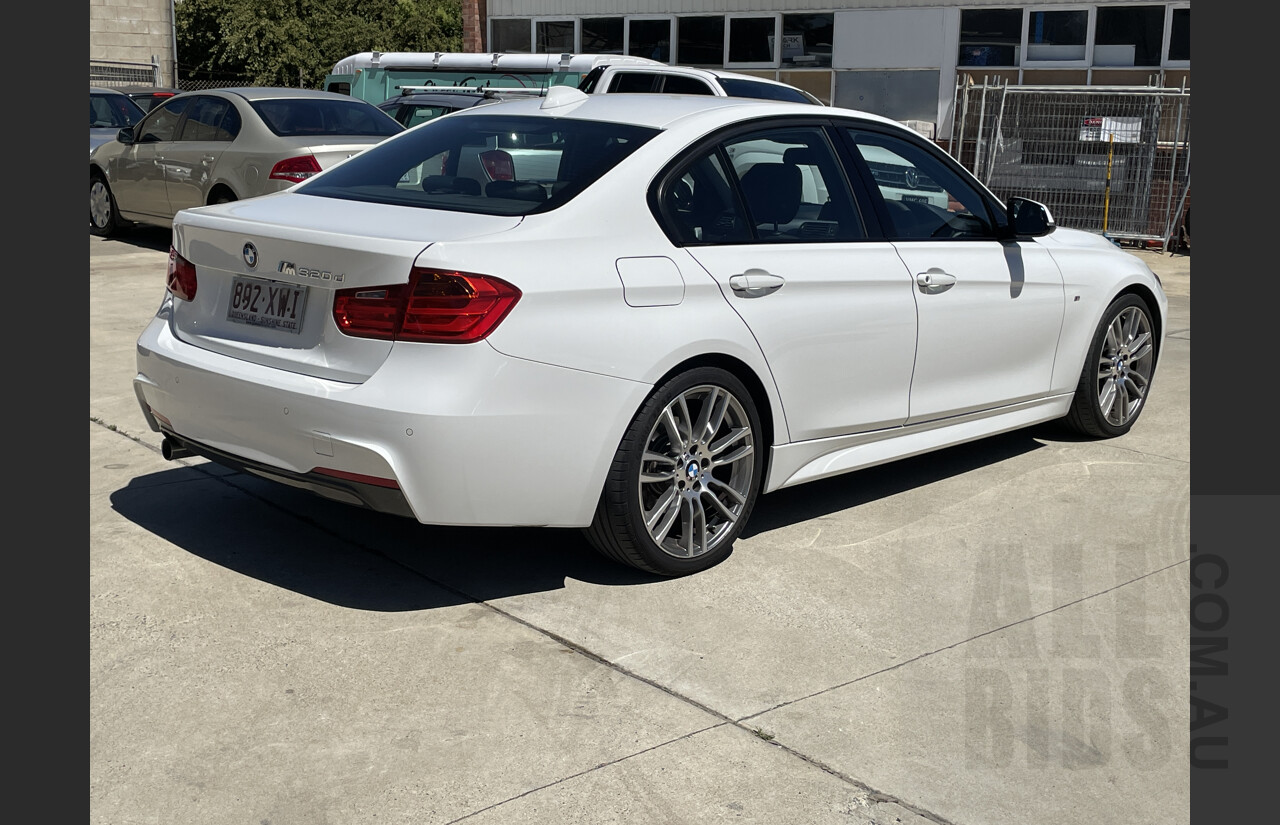 11/2012 BMW 320d Msport F30 4d Sedan White 2.0L