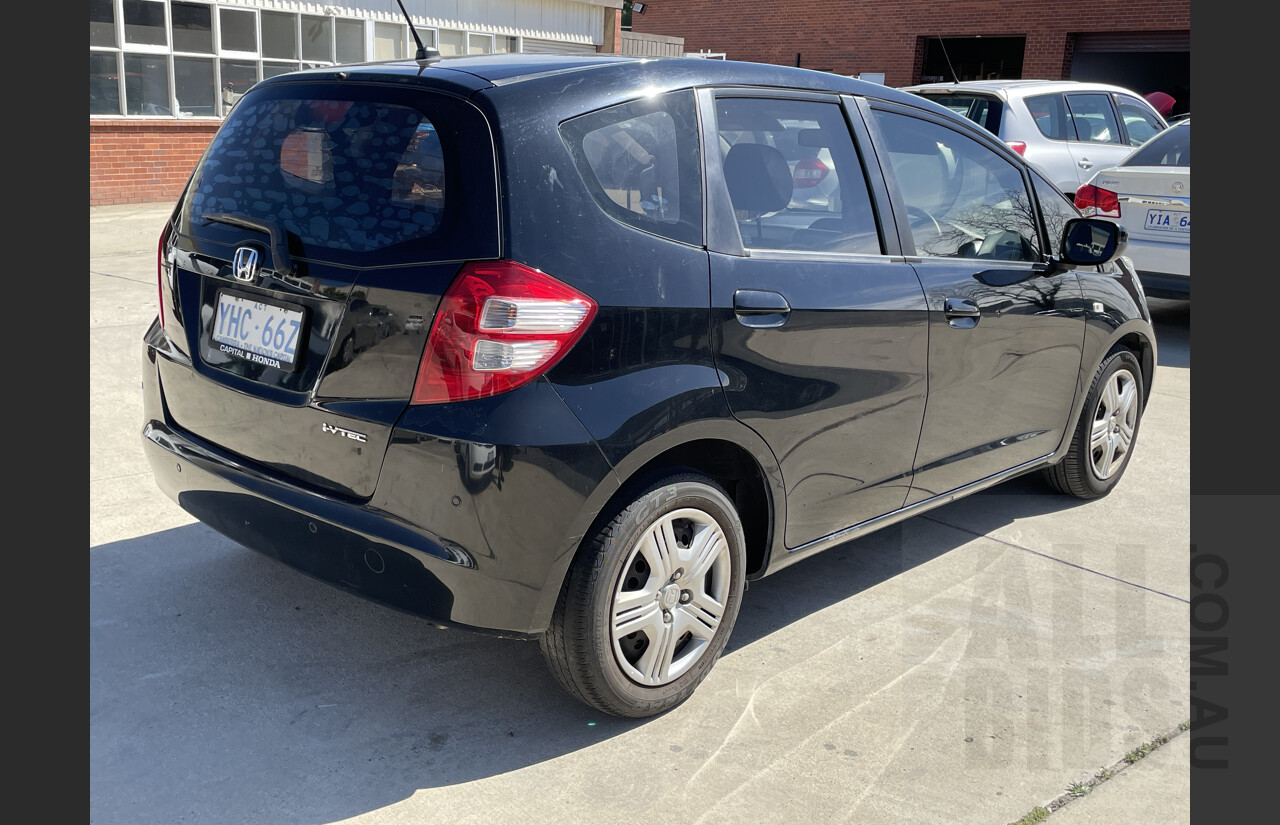 4/2010 Honda Jazz GLi GE 5d Hatchback Black 1.3L