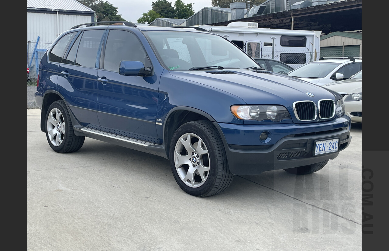 8/2002 BMW X5 3.0i E53 4d Wagon Blue 3.0L