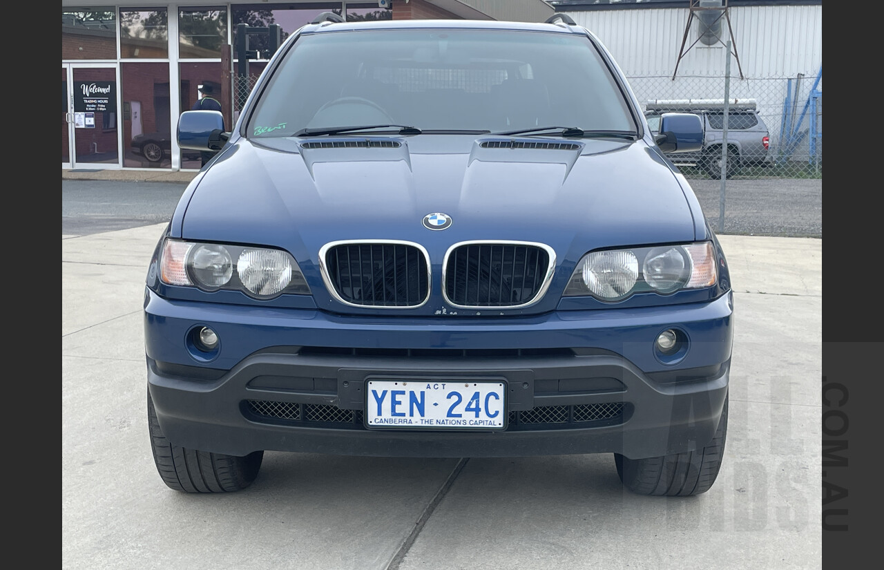 8/2002 BMW X5 3.0i E53 4d Wagon Blue 3.0L